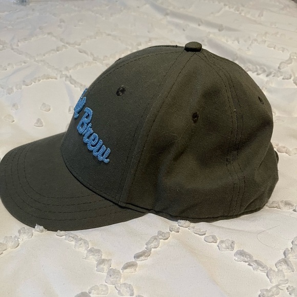 Grateful Brew SnapBack Baseball Hat - Gray With Blue Embroidered Letters - Picture 4 of 11